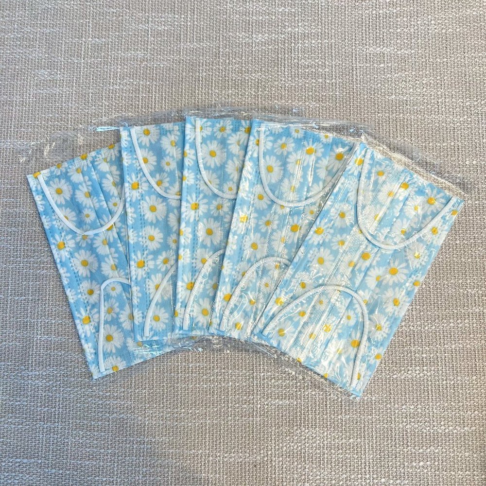Floral Face Masks | Set of 5